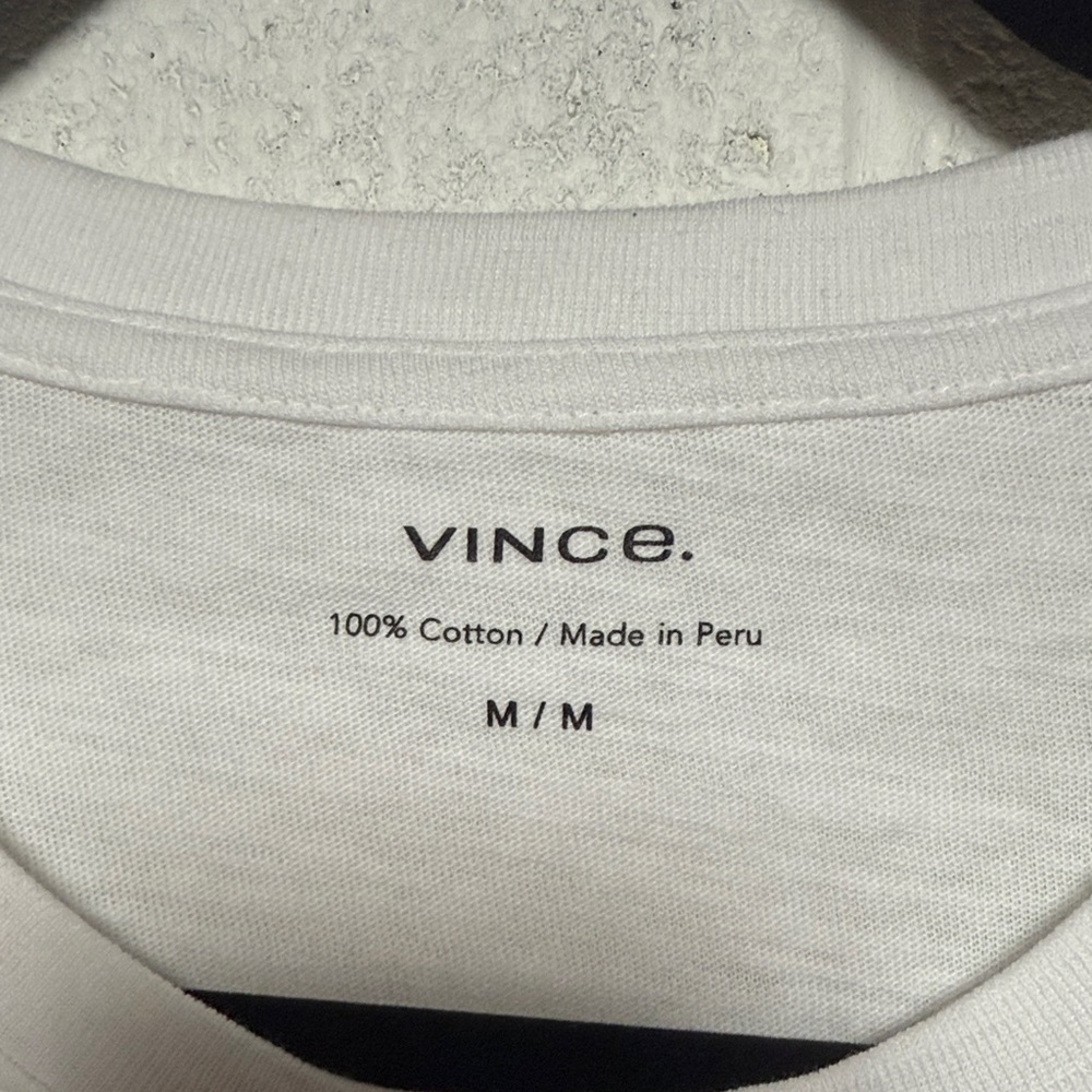 Vince Classic White Long Sleeve Henley - Picture 2 of 6